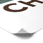 ヴィンテージシカゴUSAトラベルレトロシティスカイ ポスター (角)