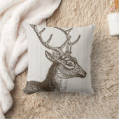 ヴィンテージシカ枕 クッション (ブランケット)