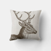 ヴィンテージシカ枕 クッション (裏面)