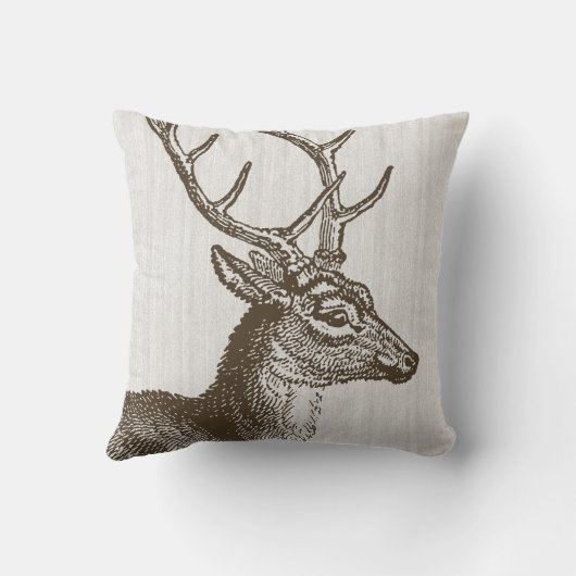 ヴィンテージシカ枕 クッション (裏面)