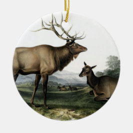 ヴィンテージシカNo.3 セラミックオーナメント