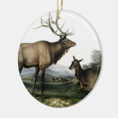 ヴィンテージシカNo.3 セラミックオーナメント (左)