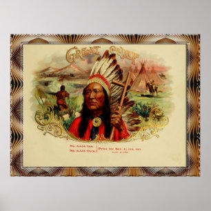 ヴィンテージシガーボックスのラベルポスター ポスター