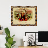 ヴィンテージシガーボックスのラベルポスター ポスター (ホームオフィス)