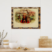 ヴィンテージシガーボックスのラベルポスター ポスター (キッチン)