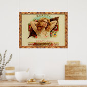 ヴィンテージシガーボックスのラベルポスター ポスター (キッチン)