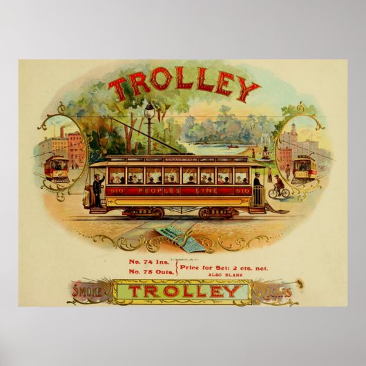 ヴィンテージシガーボックスのラベルポスター ポスター (正面)