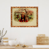 ヴィンテージシガーボックスのラベルポスター ポスター (キッチン)