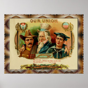 ヴィンテージシガーボックスのラベルポスター ポスター