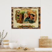 ヴィンテージシガーボックスのラベルポスター ポスター (キッチン)