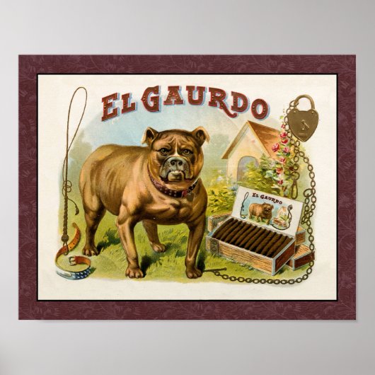 ヴィンテージシガーボックスラベルアート ポスター (正面)