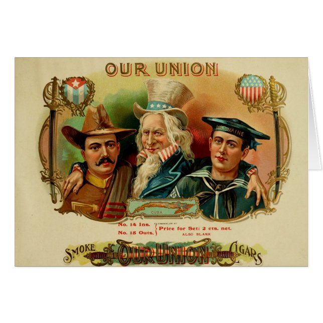 ヴィンテージシガーボックスラベル (正面横)