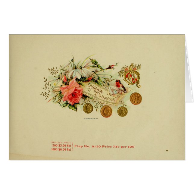 ヴィンテージシガーボックスラベル (正面横)