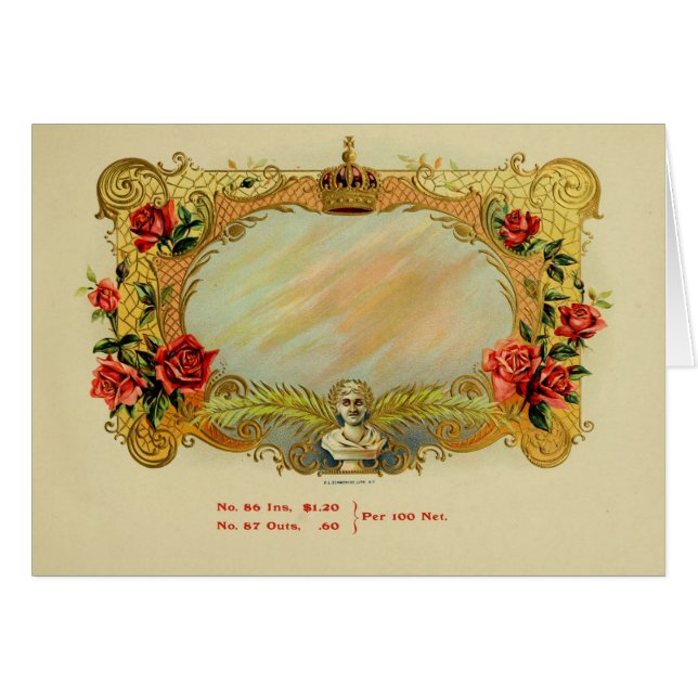 ヴィンテージシガーボックスラベル (正面横)