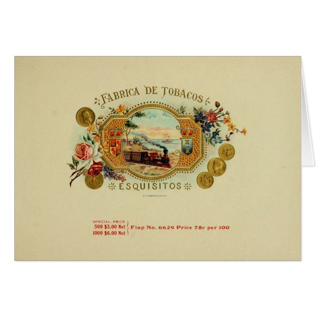 ヴィンテージシガーボックスラベル (正面横)