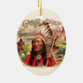 ヴィンテージシガーボックスラベル セラミックオーナメント (裏面)