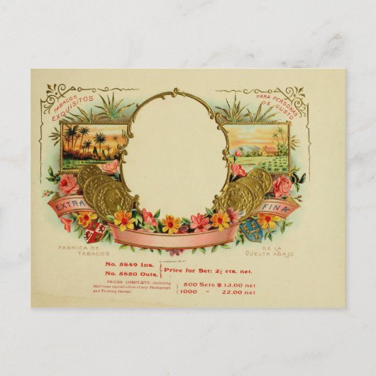 ヴィンテージシガーボックスラベル ポストカード (正面)