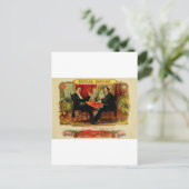 ヴィンテージシガーボックスラベルSOCIAL SMOKE (L4) ポストカード (スタンド正面)