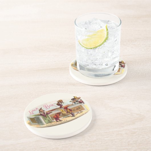 ヴィンテージシガーボックス格言 コースター (側面)