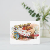 ヴィンテージシガーラベルアートストレートフラッシュハート (スタンド正面)