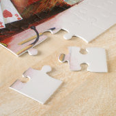 ヴィンテージシガーラベルアートストレートフラッシュハート ジグソーパズル (側面)