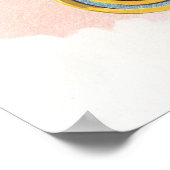 ヴィンテージシガーラベルアートストレートフラッシュハート ポスター (角)