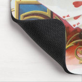 ヴィンテージシガーラベルアートストレートフラッシュハート マウスパッド (コーナー)