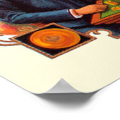 ヴィンテージシガーラベルアート市松模様に、Mild and Mellow ポスター (角)