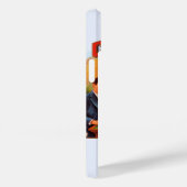 ヴィンテージシガーラベルアート市松模様に、Mild and Mellow Case-Mate iPhoneケース (裏面 / 右)