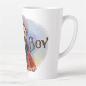 ヴィンテージシガーラベルアート、カウボーイがマークをヒット カフェラテマグ (右)