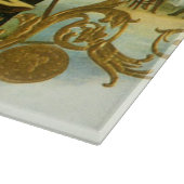 ヴィンテージシガーラベルアート、クラブフレンズのビリヤード カッティングボード (角)