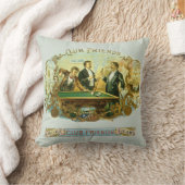 ヴィンテージシガーラベルアート、クラブフレンズのビリヤード クッション (ブランケット)