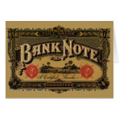 ヴィンテージシガーラベルアート、銀行券マネーファイナンス (正面横)