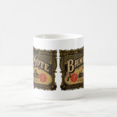 ヴィンテージシガーラベルアート、銀行券マネーファイナンス コーヒーマグカップ (中央)