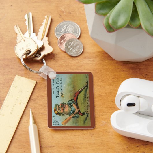 ヴィンテージシガーラベル、スポーツ野球タンシルパンチ キーホルダー (デスク)