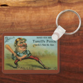ヴィンテージシガーラベル、スポーツ野球タンシルパンチ キーホルダー (正面)