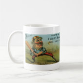 ヴィンテージシガーラベル、スポーツ野球タンシルパンチ コーヒーマグカップ (左)