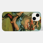 ヴィンテージシガーラベル、スポーツ野球タンシルパンチ Case-Mate iPhoneケース (裏面 (横))