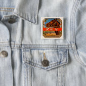 ヴィンテージシガーラベル、ゼフレースホースブラウン子馬 缶バッジ (インサイチュ)