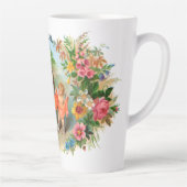 ヴィンテージシガーラベルLa Palmiera、天使の女性 カフェラテマグ (右)