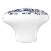 ヴィンテージシクラシックックオランダウィンドミルデルフトブルー セラミックノブ (側面)