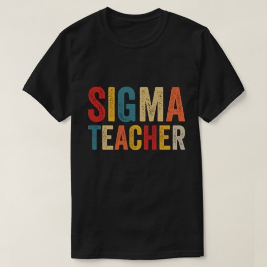 ヴィンテージシグマ先生おもしろいミーム恋人 Tシャツ (デザイン正面)