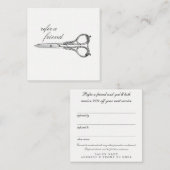 ヴィンテージシザーズ参照サロンクライアントカード 紹介カード (正面/裏面)