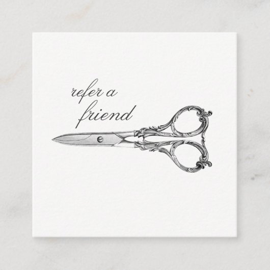 ヴィンテージシザーズ参照サロンクライアントカード 紹介カード (正面)