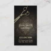 ヴィンテージシザーダマスク美容師 名刺 (正面)