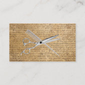 ヴィンテージシザー&コーム美容師名刺 名刺 (正面)