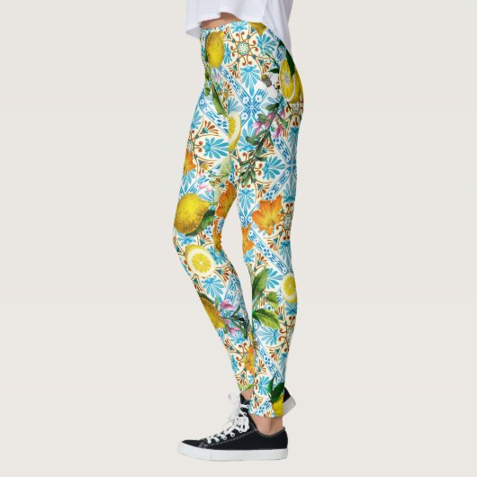 ヴィンテージシシリアンレモンガーデン レギンス (左)