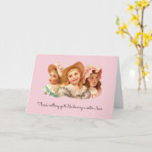 ヴィンテージシスターズ考えラブヴィンテージのYouカード カード (黄色い花)