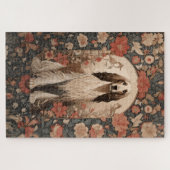 ヴィンテージシスティングアフガンハウンドフローラ ジグソーパズル (横)