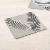 ヴィンテージシダ スクエアペーパーコースター (アングル)